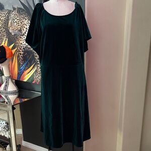 PLACE Green Velvetty Dress